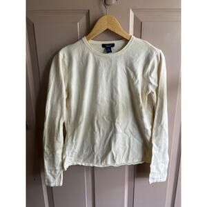 Cream Cotton Westbound Essentials Sweater Size Medium
